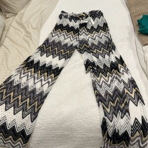 Trina Turk paradise knit crochet cover up pant